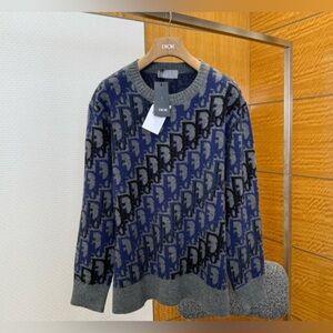 RARE Dior repeat logo Oversized Sweater (unisex) Sz. Lg (fits like XL)